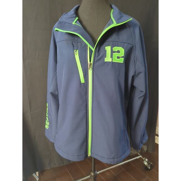 Women's Ellie & Kate Seahawks blue zip up jacket size 2xl - Picture 2 of 7